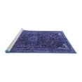 thumbnail image 2 of Ahgly Company Machine Washable Indoor Rectangle Medallion Blue Traditional Area Rugs, 2' x 3', 2 of 4