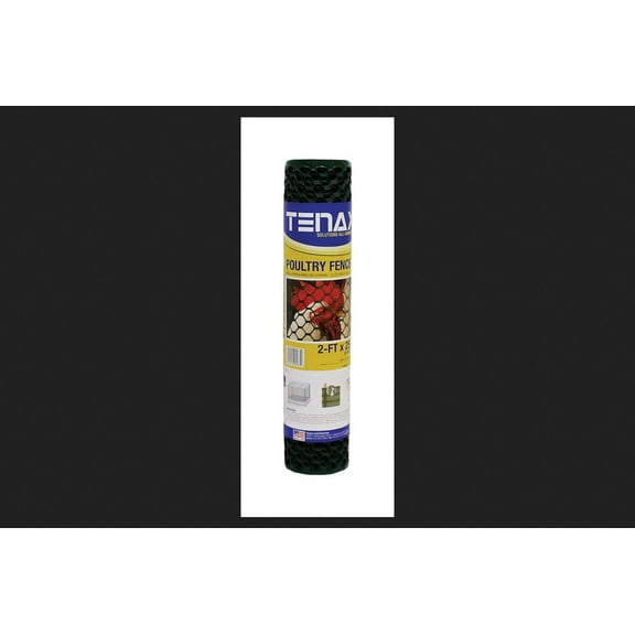 Tenax 72120942 Plastic Poultry Fence, Green