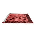 thumbnail image 2 of Ahgly Company Machine Washable Indoor Round Animal Red Modern Area Rugs, 8' Round, 2 of 4