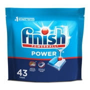 Finish Power Dishwasher Pods, No Pre-Rinse Dishwasher Detergent Tabs Soap, Deep Clean, 43 Count