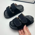 thumbnail image 2 of Viluyesy Unisex Solid-Color Beach Shoes – Soft Sole, Thickened Sole, Non-Slip Outdoor Footwear for Warm Weather, Casual Wear, and Water Activities Black Size 12.5, 2 of 7