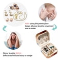 thumbnail image 4 of Cupid Travel Portable Square Jewelry Stand Organizer Storage Box for Rings, Earrings, Necklaces, Bracelets - Suitable for Girls and Women, 4 of 6