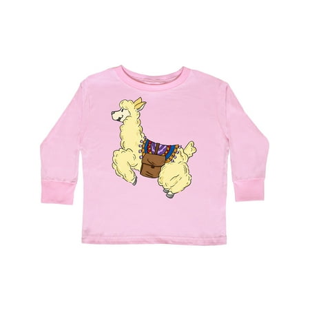 

Inktastic Cute Jumping Alpaca Gift Toddler Boy or Toddler Girl Long Sleeve T-Shirt
