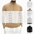 thumbnail image 4 of ZIXKCGDSE Quarter Zip Pullover Men Long Sleeve Shirts Fitness Sports Workout Gym Athletic Tee Size 2XL, 4 of 4