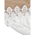 thumbnail image 5 of DYMADE Hauts à Volants en Dentelle pour Femmes Blouse Décontractée T-Shirts Col Rond, 5 of 5