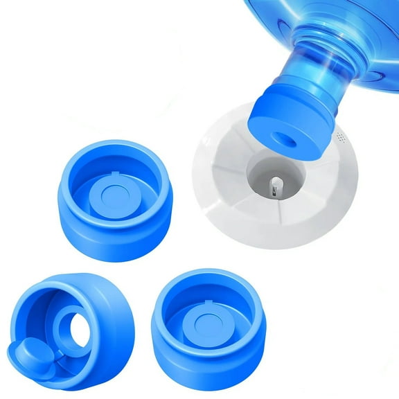 RYLZX 3 and 5 Gallon Water Jug Cap,, Non Spill Bottle Caps for 55mm Bottle Water Dispenser Caps - Pack of 3