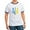 Navy/White, variant on - I Stand With Ukraine Flag Support Ukraine T Shirt - 100% Cotton Ringed T-Shirt