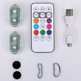thumbnail image 3 of Control remoto LED luz estroboscópica Yuarrent 8 colores 10 modos USB recargable, 3 of 6