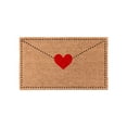 thumbnail image 1 of WMQPNNS Outdoor Door Mat Envelope Heart Shaped Welcome Mat Rubber Backing Red Heart Shaped Welcome Floor Mat Suitable for Indoor and Outdoor Front Door, 1 of 6