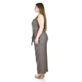 thumbnail image 2 of Set sin mangas con cinto Roman Fashion /Tallas Extras, 4135 (Cafe) cafe 38, 2 of 6
