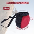 thumbnail image 2 of Greeniant Saco de polvo de magnesia con cordón para escalada, resistente al desgaste y repelente al agua para actividades al aire libre Ropa Deportiva, Zapatos negro rojo, 2 of 6