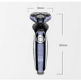 thumbnail image 3 of Precision Electric Razor for Men, Cordless Wet & Dry 3D Floating Heads Beard Trimmer, Fast Charging Waterproof Rotary Shaver, Ergonomic Grip with LCD, 3 of 5