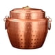 thumbnail image 3 of Olla de cobre práctica con tapa, resistente y apta para cocina, camping y hogar. 22 cm, 3 of 9