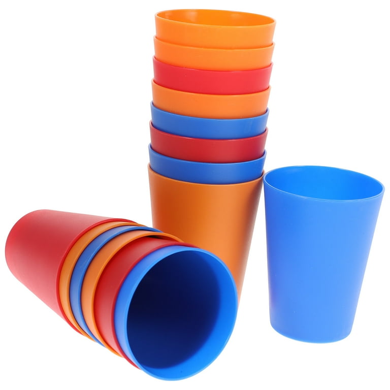 15pcs Colorful Plastic Cups Home Beverage Drinking Cup Reusable Holiday  Party Tableware And Party Supplies 101-200ml (mixed Color)