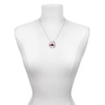 thumbnail image 3 of Delight Jewelry Silvertone Red Hat With Purple Bow Miracles Ring Charm Necklace, 18", 3 of 4
