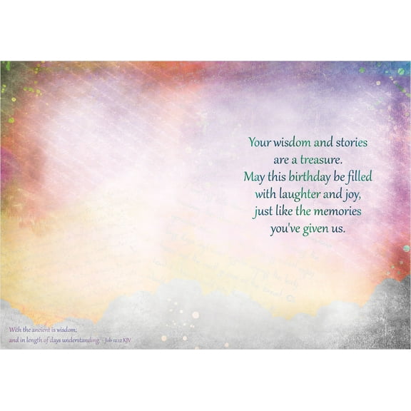 Shared Blessings Owl Birthday Card O Wise One, 1 Count Cute Religious Birth Day Greetings with Christian KJV Scripture