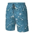 thumbnail image 4 of Logiee Dinosaur Skull Print Mens Swim Trunks Quick Dry Board Shorts,Breathable Hawaii Beach Shorts Swimwear Bathing Suits-XX-Large, 4 of 6