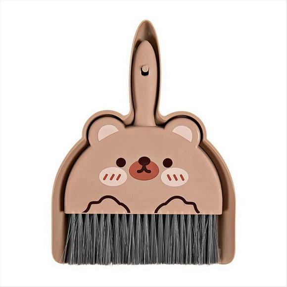 Mini Recogedor de Escoba,Juego de Limpieza Pequeño de Bonitos para Niños,Juguetes para Juego de Imitación, Juego de Ayudante de Limpieza para Niños Pequeños, Oso