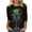 Green#21, variant on JTZGDY Plus Size St. Patrick's Day Tops for Women Dressy Casual Green Shamrock Clover Pattern Print 3/4 Sleeve Crewneck Tunic Shirts Loose Oversized Comfy Holiday Outfit Tees Blouse