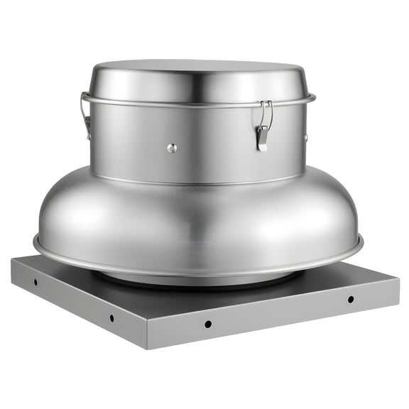 VEVOR Roof Exhaust Fan, Attic Vent Fan with High-Power Motor, 21 inch Fan Base Heavy-Duty Aluminum Alloy, Speed Control Adjustable Airflow 900/1500 CFM, Compact for Garage,Kitchen,Bathroom, Silver