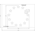 thumbnail image 3 of 13 Star Field Stencil - US/American Flag - G-Spec 16.15 Inch H X 22.80 Inch L -14 Mil Mylar, 3 of 3