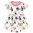 thumbnail image 3 of Touched by Nature Baby and Toddler Girl Organic Cotton Short-Sleeve Dresses 2pk, Butterflies and Dragonflies, 3 Toddler, 3 of 3