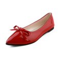 thumbnail image 4 of Vedolay Flat Casual Shoes For Women Women's Shoes Walking Wide Fashion Flat Casual Loafers,Red 7.5, 4 of 5