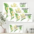 thumbnail image 4 of Designart ' Yellow Flowers and Tropical Foliage XII ' Traditional Canvas Wall Art Print, 4 of 4