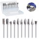 thumbnail image 5 of Juego de fresas de carburo compatible con herramienta rotativa, 10 piezas, brocas para molinillo de troquel, lima rotativa con vástago de 1/8 pulgadas, accesorios para herramientas para accesorio, 5 of 5