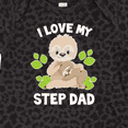 thumbnail image 4 of Inktastic Cute Sloth I Love My Step Dad with Green Leaves Boys or Girls Baby Bodysuit, 4 of 5