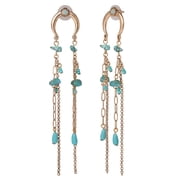 Jessica Simpson Women’s Faux Turquoise Dangle Drop Earrings