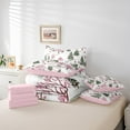 thumbnail image 6 of jejeloiu Pink Xmas Tree Bedding Comforter Set 7-Piece,Marry Christmas King Bedding Sets,White Snow Mountain Bed Sheets For Children,Breathable Home Decor Reversible, 6 of 8