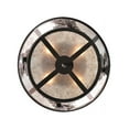thumbnail image 6 of Meyda Tiffany 109226 Leaping Bass 4 Light 22" Wide Semi-Flush Ceiling Fixture - Cafe-Noir, 6 of 7