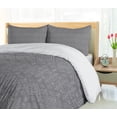 thumbnail image 5 of Ambesonne Aztec Duvet Cover Set, Symmetric Greyscale Motifs, 2-Calking, Pale Grey and Dimgray, 5 of 7