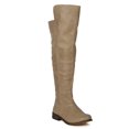 thumbnail image 1 of women leatherette round toe riding knee high boot af82, 1 of 5