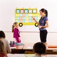 thumbnail image 4 of Autobús escolar Pocket Chart ALSLEA Classroom con 8 bolsillos, color amarillo, 4 of 8