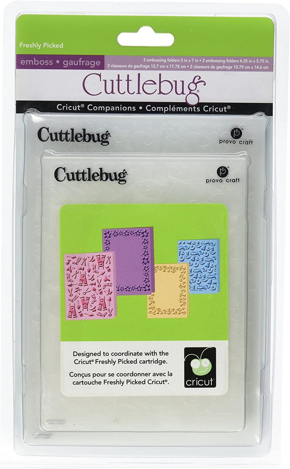 Cuttlebug Provo Craft Cricut Companion Embossing Folder Bundle Sentimental