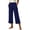 #05 Navy 【Mix & Match: Stock Up on Your Favorite Colors】, variant on Women's Mid Waist Yoga Pants with Pockets, Tummy Control Compression Bootcut, Casual Wide Leg Flare Pants with Split Hem for Running, Workout, | TruHer,Black L