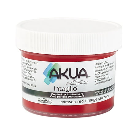 UPC: 0893419000804 | Speedball Akua Intaglio Ink Crimson Red 2 oz.