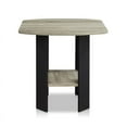 thumbnail image 4 of Furinno Simple Design End/SideTable, French Oak/Black, 4 of 7