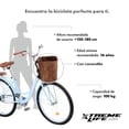 thumbnail image 4 of Bicicleta Urbana R26 Con Canasta Frenos De Pinza Marco De Acero Vintage Xtreme Life azul, 4 of 7