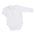 thumbnail image 1 of Kissy Kissy - Basic LS Bodysuit Collar - White-6-9mos, 1 of 1