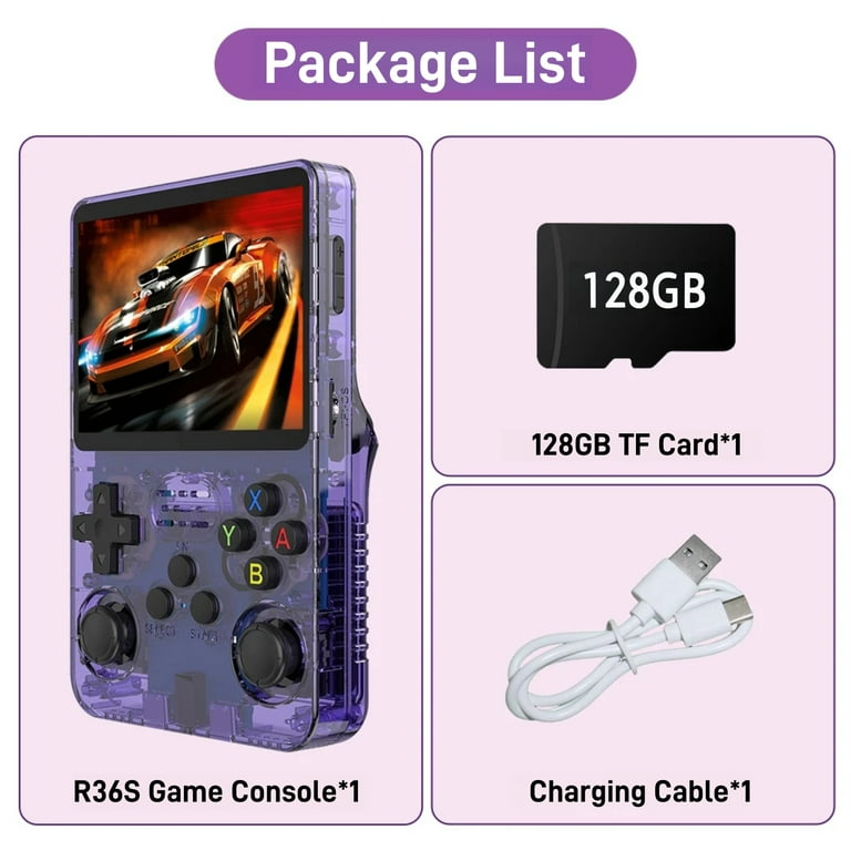 ZYTKWT R36S Handheld Game Console, 3.5-inch IPS Screen, 20,000+