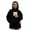02 Black, variant on Pet Carrier Hoodie with Pouch, Pull Pocket Kangaroo Sweatshirt Side Zip