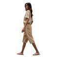 thumbnail image 5 of ABATAB Capri Pants for Women Casual Cotton Linen Pants Loose Fit Drawstring Elastic Waist Beach Cropped Trousers, 5 of 7