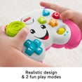 thumbnail image 4 of Fisher-Price Laugh & Learn Baby & Toddler Toy Game & Learn Controller Pink Pretend Video Game with Music & Lights for Ages 6+ Months, 4 of 6