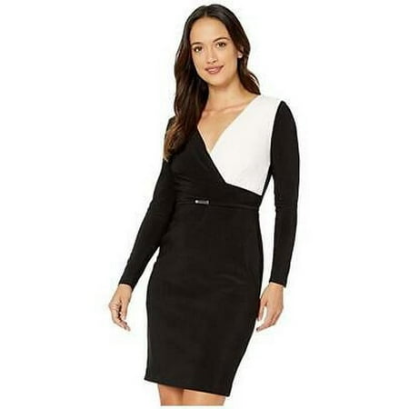 RALPH LAUREN Womens Black Sleeveless Tea-Length Fit + Flare Dress Petites 4P: 4P/Multicolor
