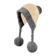 thumbnail image 1 of Gorro de punto unisex de moda con forro polar de cordero para otoño e invierno, 1 of 3