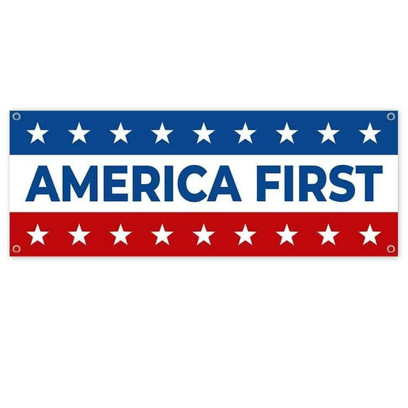 America Firs 13 oz Vinyl Banner With Metal Grommets