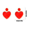 thumbnail image 3 of Xihbxyly Pendientes de San Valentín, Diseño de Corazón Romántico, Ligeros y Cómodos, Ideales para Citas o Uso Diario, Regalo Perfecto para Tus Seres Queridos, Tamaño 6 X 3,7 Cm, Juego de 2., 3 of 6